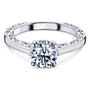 Kobelli 1ct Forever One Moissanite Solitaire Filigree Ring