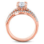 Kobelli Double-Prong 1ct Moissanite Tulip Head Bridal Set