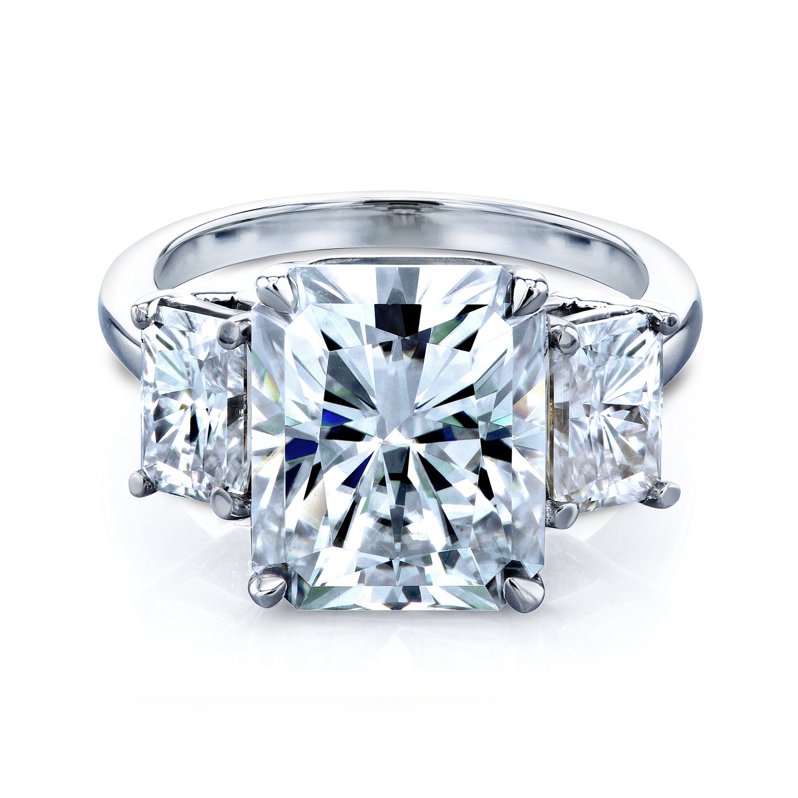 6.7 Carat Moissanite Shannon 3-Stone Ring (DEF/VS)