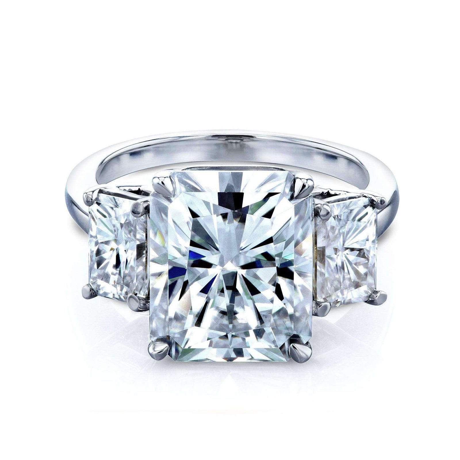 6.7 Carat Moissanite Shannon 3-Stone Ring