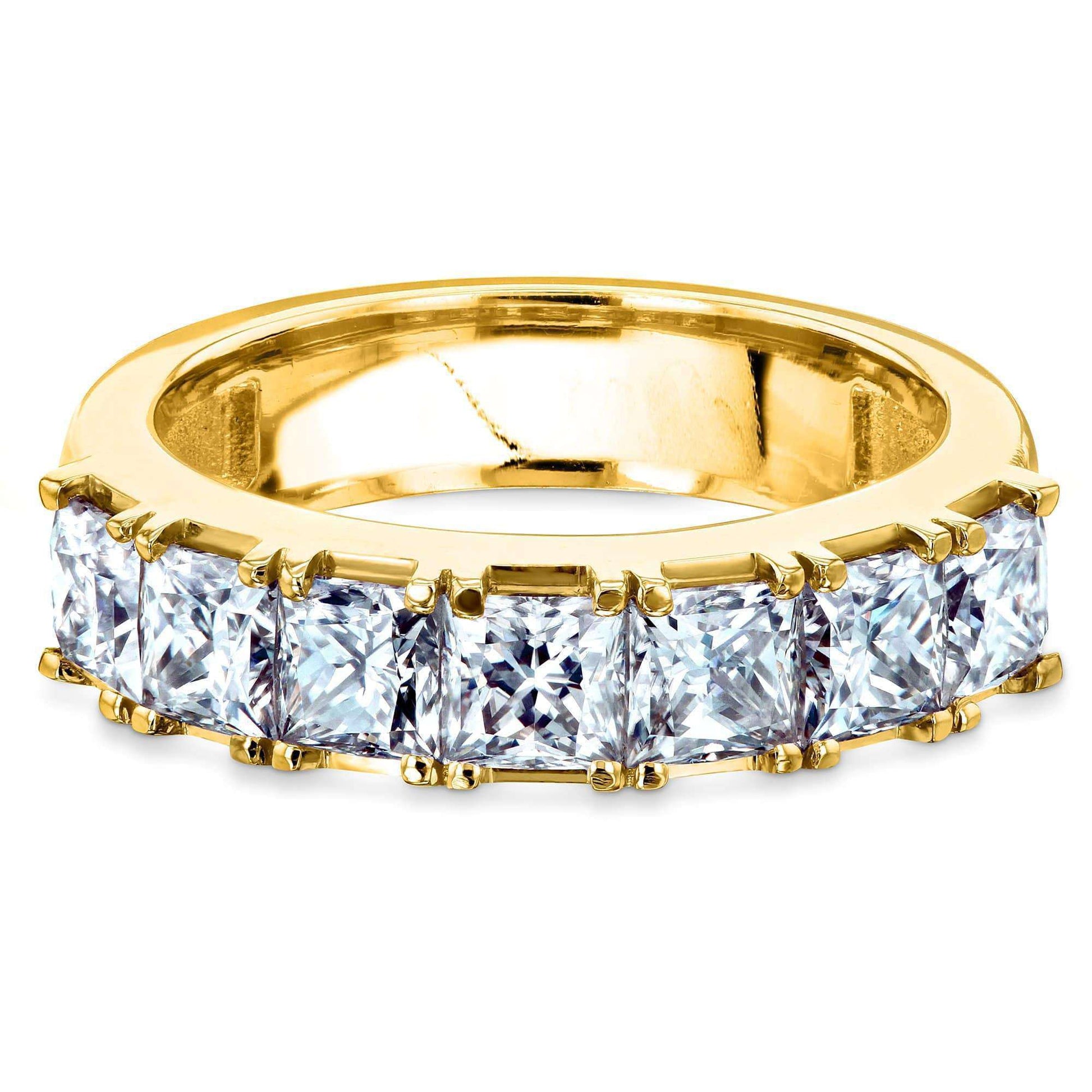 Kobelli Seven Princess Moissanite Womens Ring (4.5mm)
