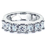 Kobelli Seven Princess Moissanite Womens Ring (4.5mm)