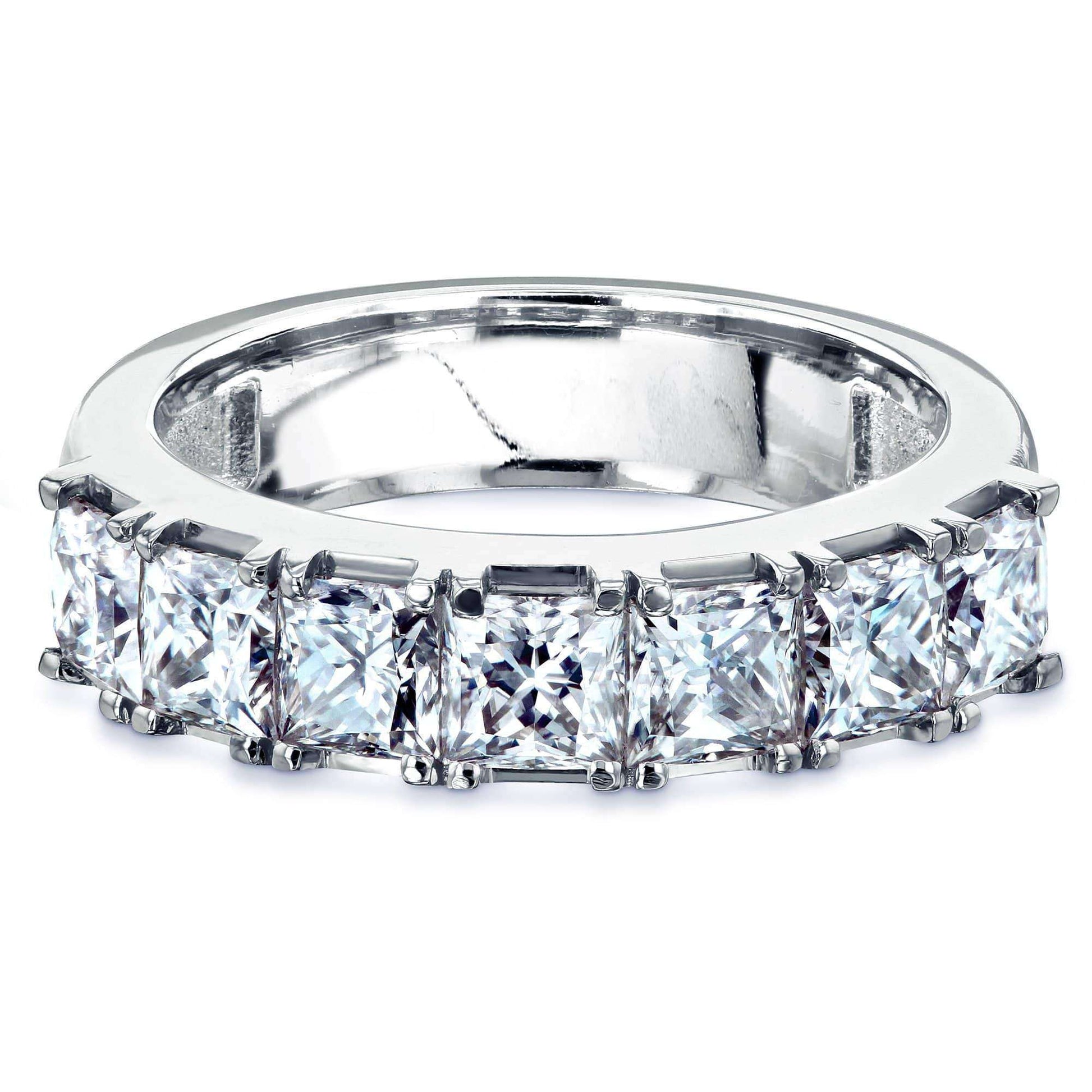 Kobelli Seven Princess Moissanite Womens Ring (4.5mm)