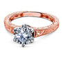 Kobelli Vintage 6-Prong 1 Carat Solitaire Moissanite Ring - Multiple Gold Options MZ62514R-E/4.5R