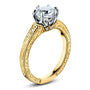Kobelli Vintage 6-Prong 1 Carat Solitaire Moissanite Ring - Multiple Gold Options