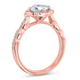 Kobelli Forever One Cushion Moissanite Floral Halo Ring (1 1/3 CTW)
