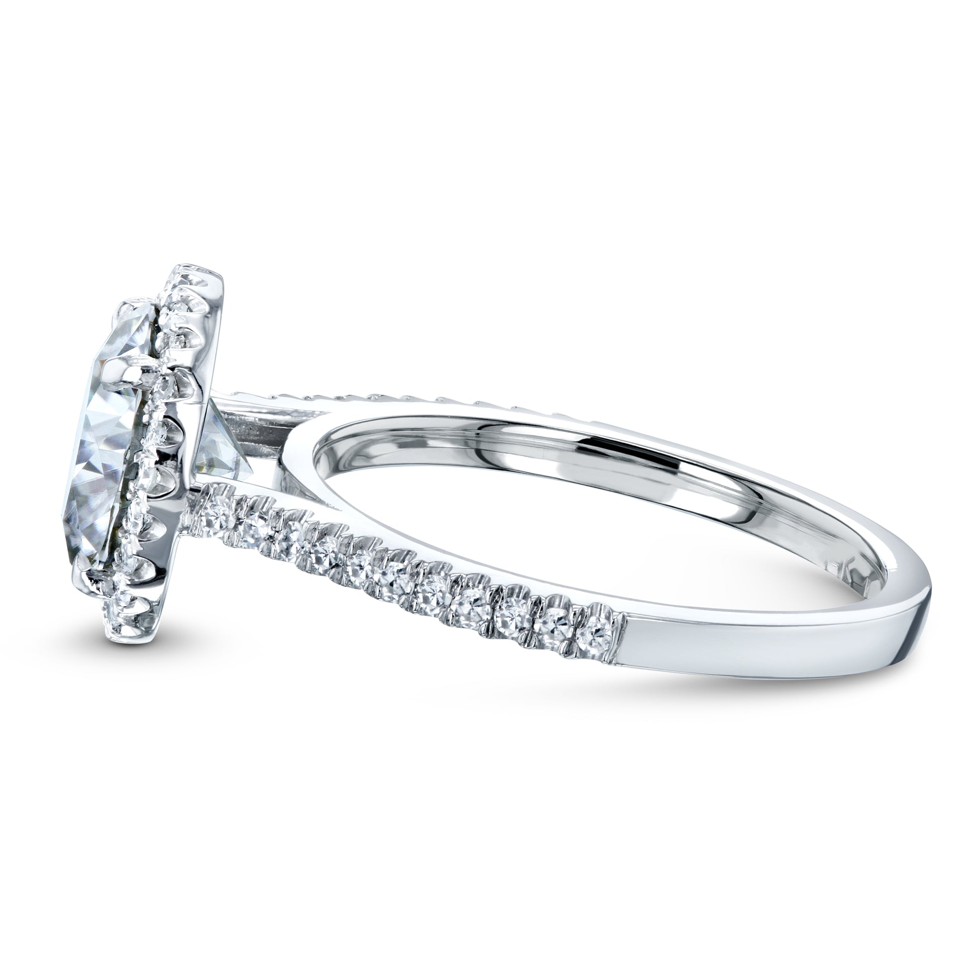 2.5 Carat Moissanite Round 3pc Capri Bridal Set