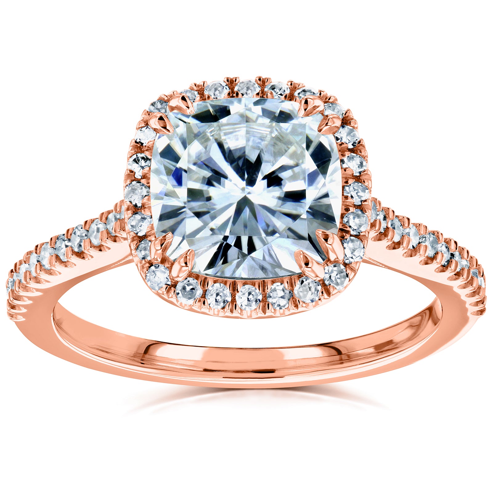 2.25 Carat Moissanite Cushion Capri Ring