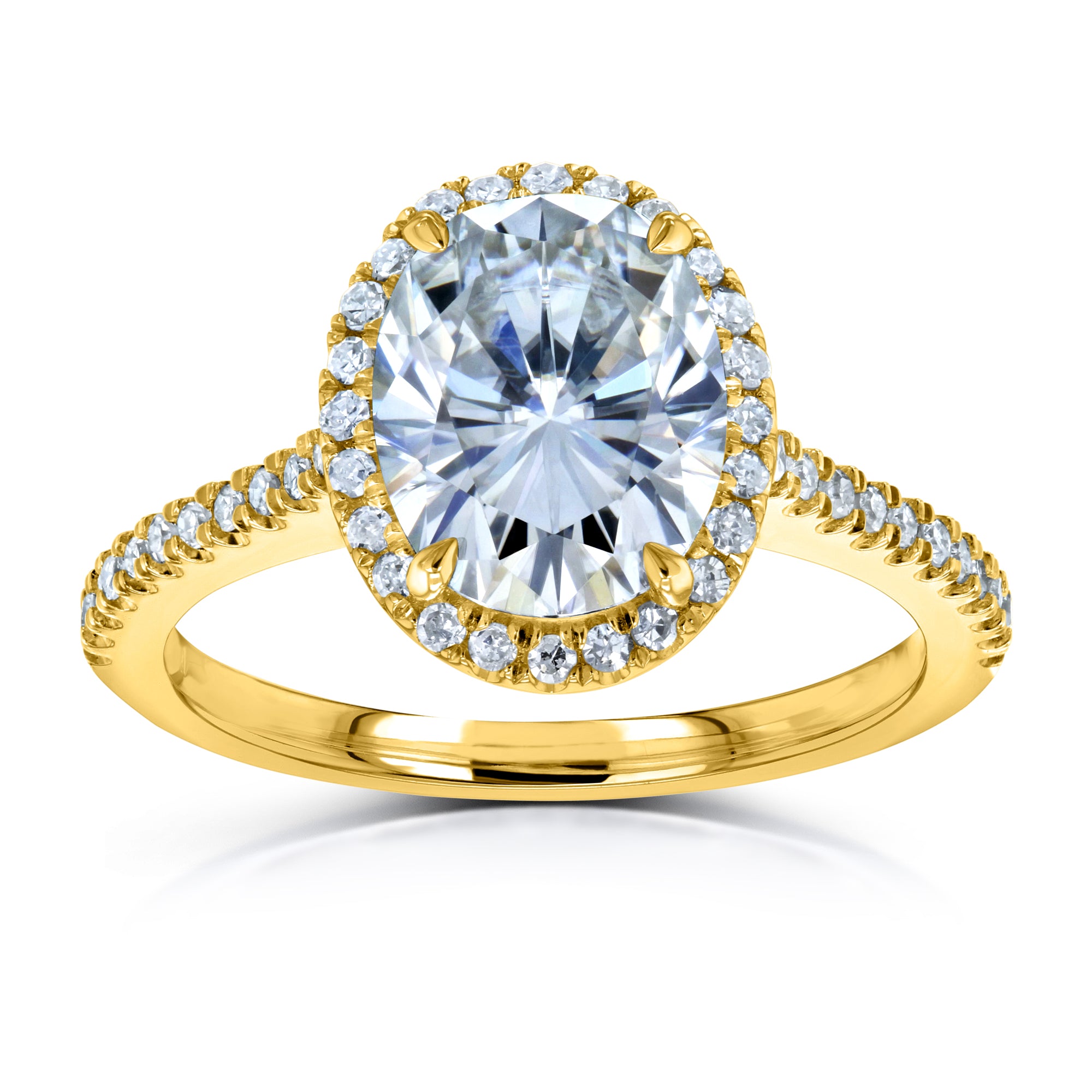 2.2 Carat Moissanite Oval Capri Ring (DEF/VS)