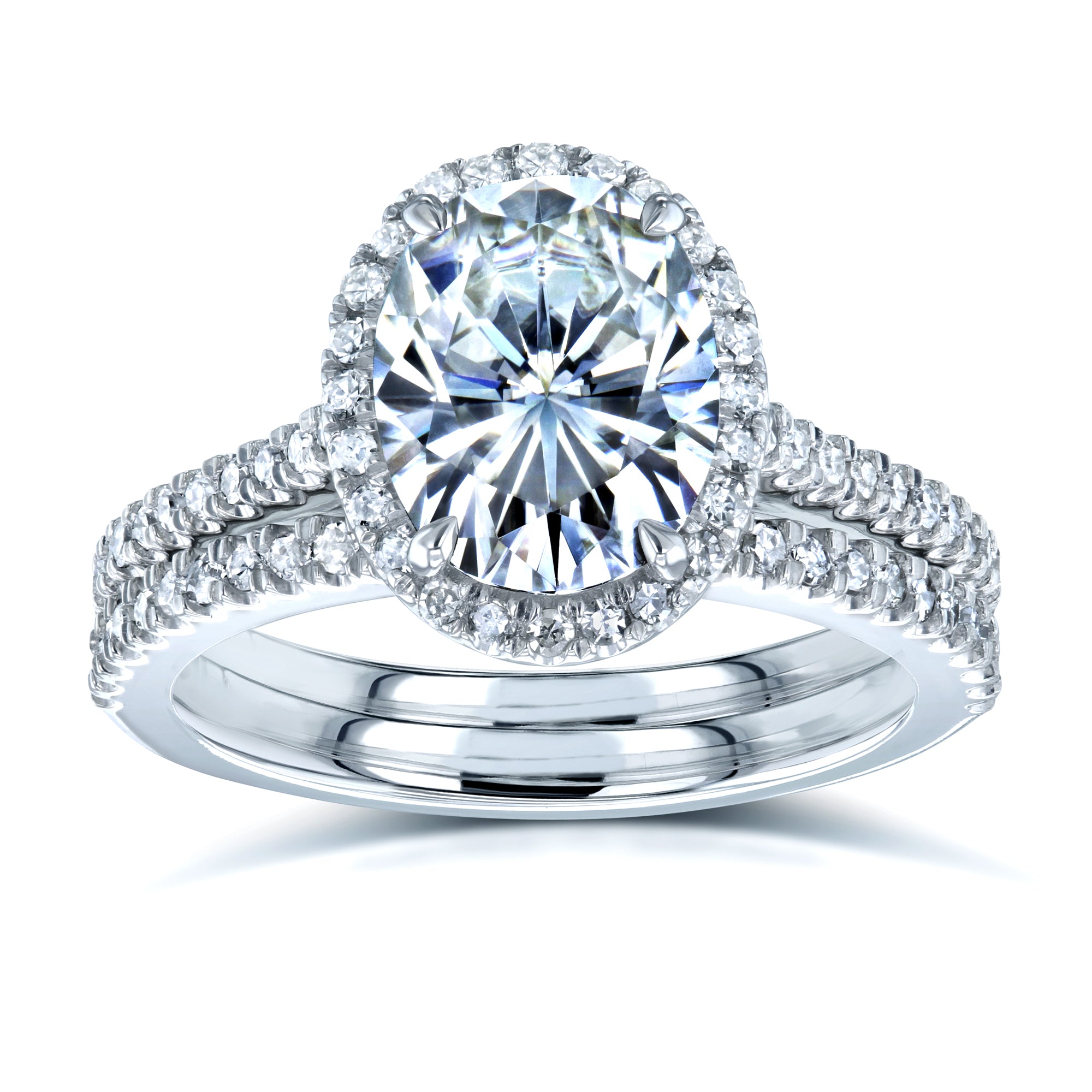 2.37 Carat Moissanite Oval Capri Bridal Set (DEF/VS)