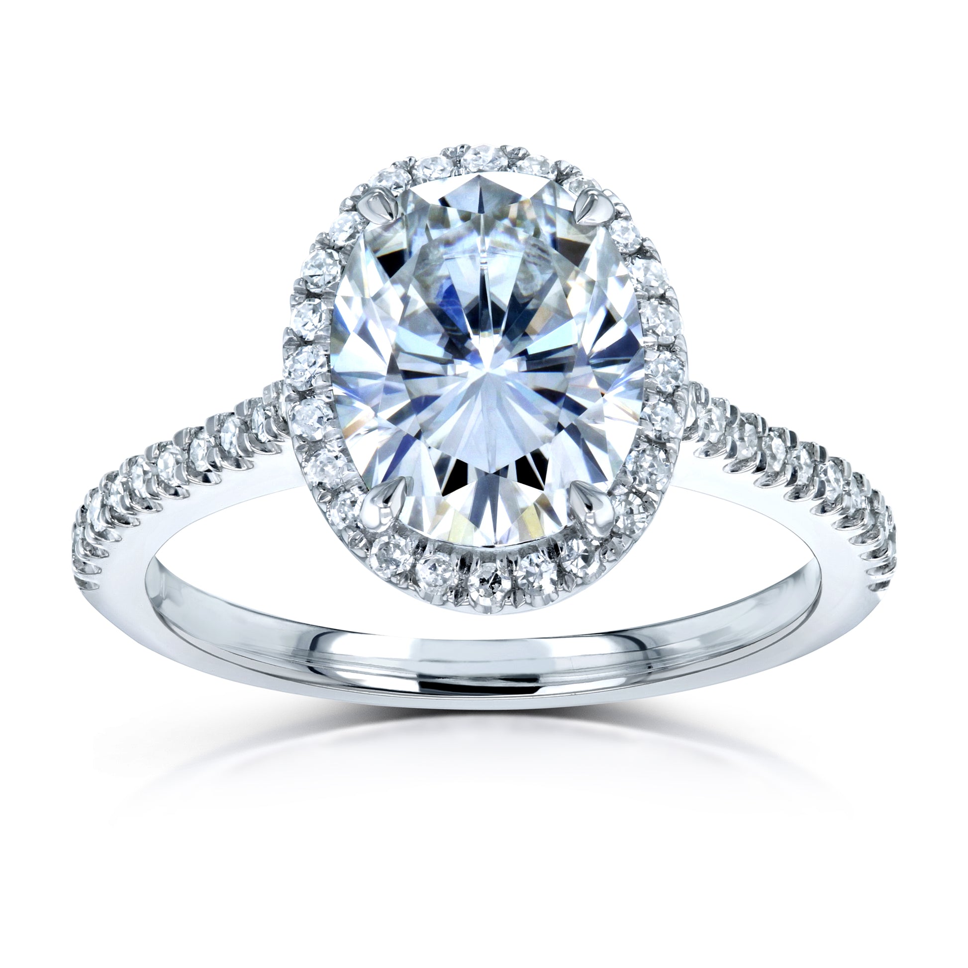 2.2 Carat Moissanite Oval Capri Ring (DEF/VS)