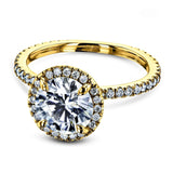 Kobelli 1 7/8 CTW Round Moissanite and Diamond Floating Halo Engagement Ring MZ62520R-E/4.5Y