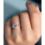 Kobelli 1ct Forever One Moissanite Peg Cathedral Gold Ring
