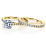 Kobelli 1ct Forever One Moissanite Peg Cathedral Gold Bridal Set MZFO62640R-1ED/4.5Y