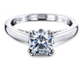 Kobelli 1ct Cushion Forever One Moissanite Solitaire W-Prong Ring MZFO62642CU-1E/4.5W