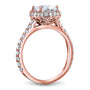 Kobelli Oval Forever One Moissanite Drop Halo Ring MZFO62671OV-2E/4.5R