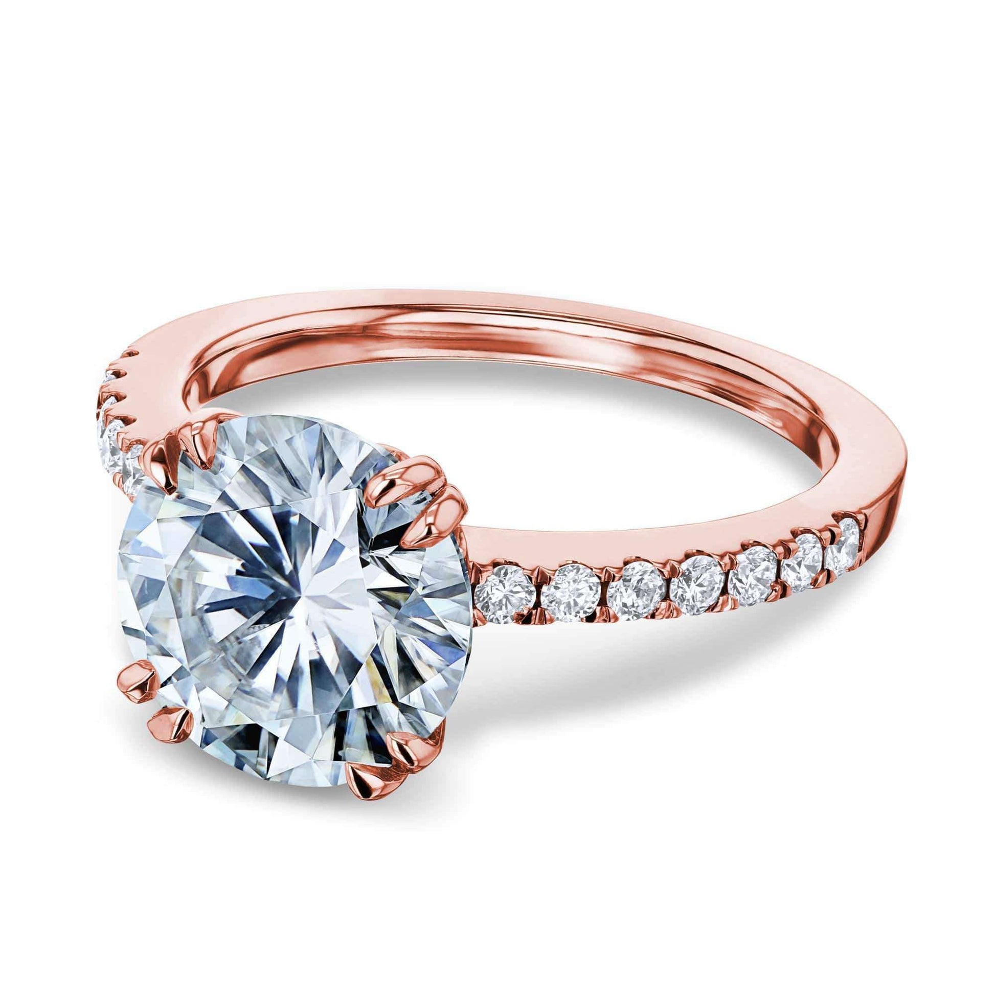 Kobelli 3.1ct Round Moissanite Ring 14k Gold MZ62686R-3E/4.5R