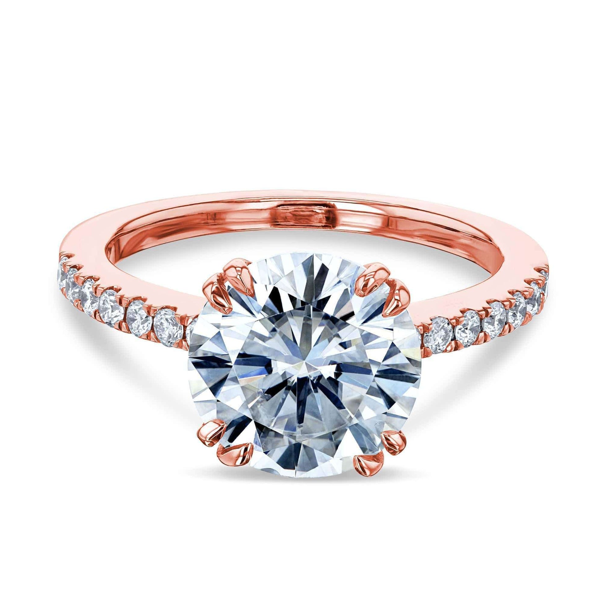 Kobelli 3.1ct Round Forever One Moissanite Ring 14k Gold