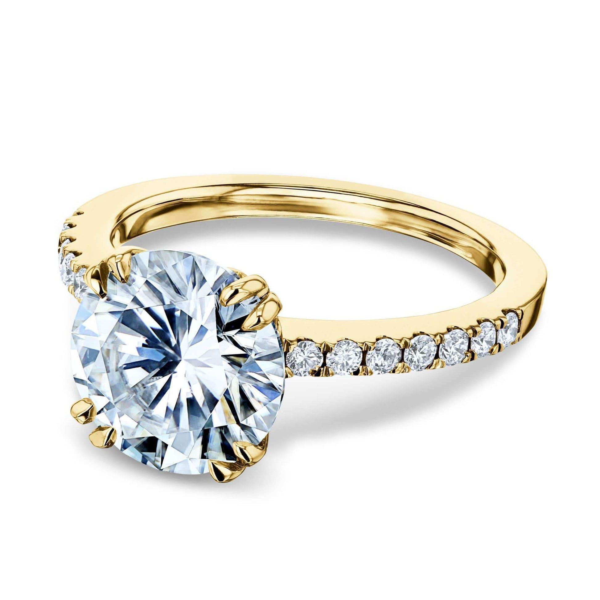 Kobelli 3.1ct Round Moissanite Ring 14k Gold MZ62686R-3E/4.5Y