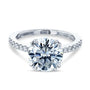 Kobelli 3.1ct Round Forever One Moissanite Ring 14k Gold