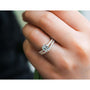 Kobelli 1ct Moissanite 6-Prong Ring Lab Diamond Mounted Bridal Set