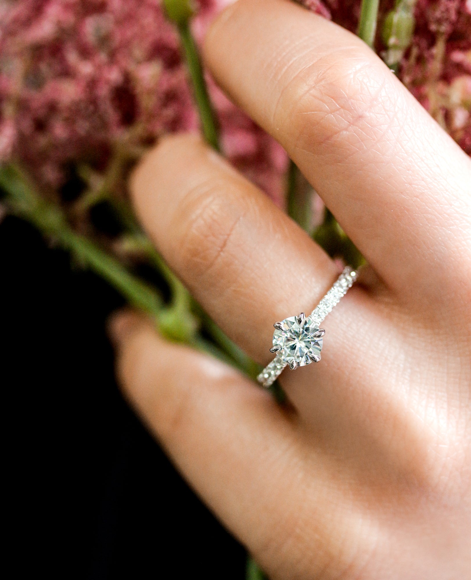 1.5 Carat Moissanite Tiffany 6-Prong Ring