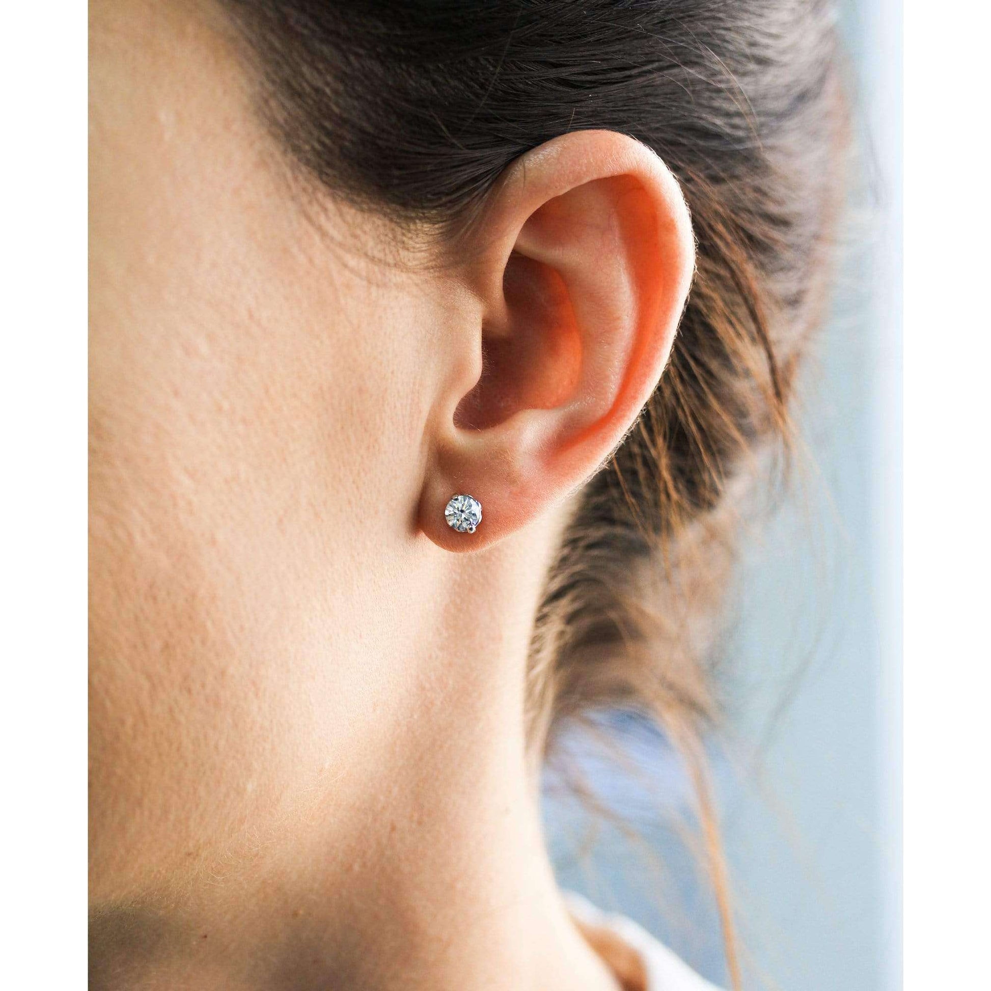Kobelli Sunflower 3/4ctw Diamond Studs 14k White Gold 62721/W