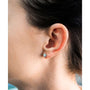 Kobelli Sunflower 3/4ctw Diamond Studs 14k White Gold 62721/W