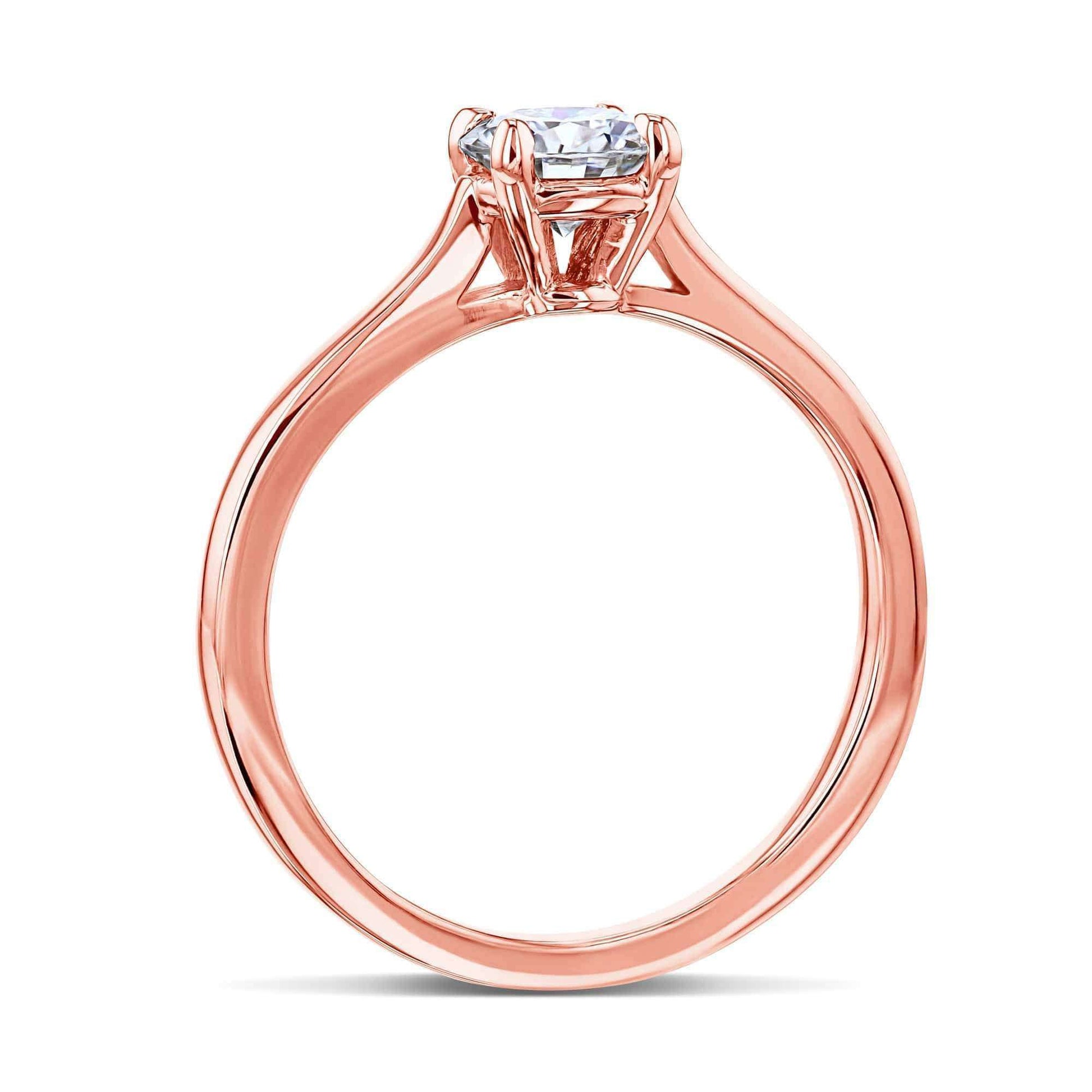 Kobelli 1/2ct Round Moissanite Solitaire Ring