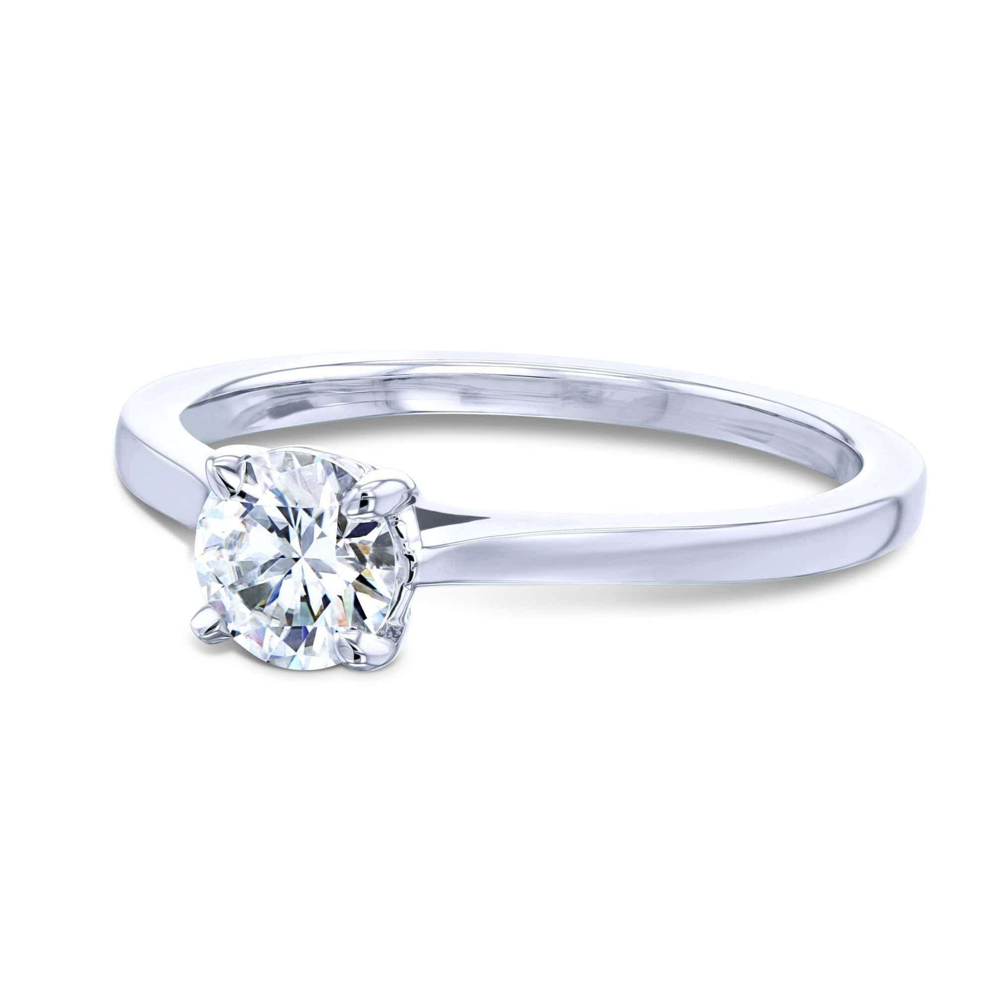 Kobelli 1/2ct Round Moissanite Solitaire Ring