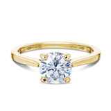 anel cônico de diamante natural de 1 quilate