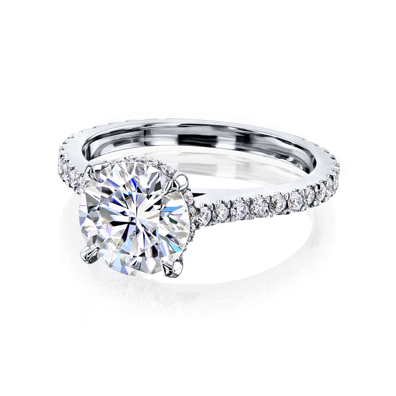 Neil Lane Premiere Diamond Engagement Ring 1-1/2 ct tw Oval/Pear/Round 14K  White Gold | Kay