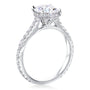 Kobelli 2ct Round Moissanite and 1/2ct TDW Lab Grown Diamond Engagement Ring