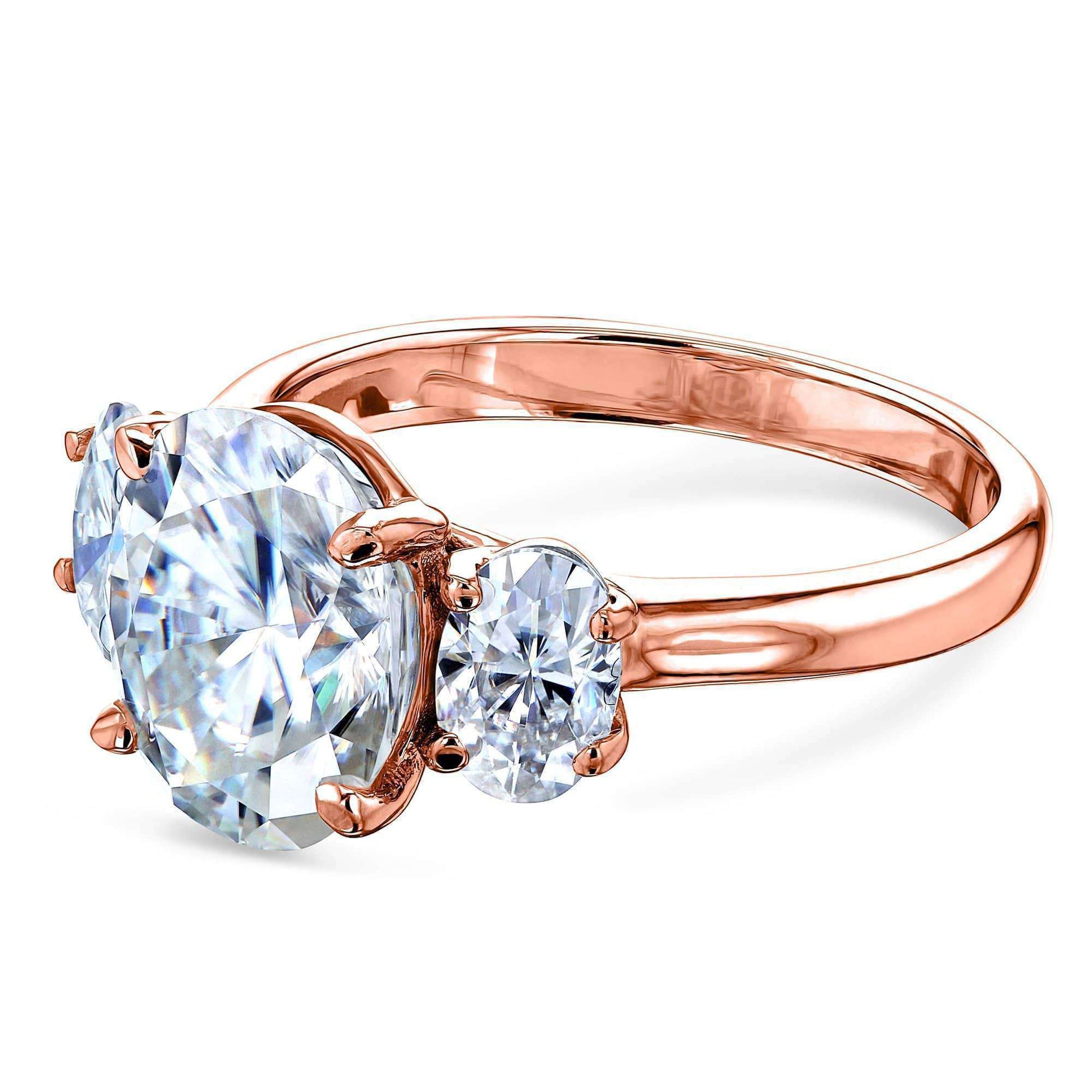 Kobelli The 3 Stone Trellis Oval Ring