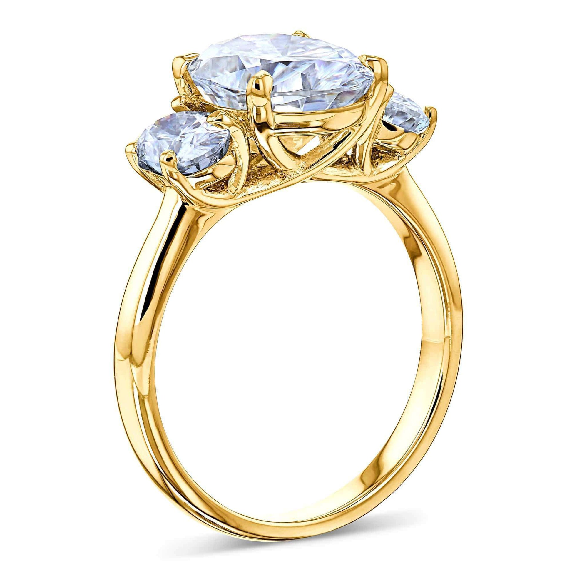 Kobelli The 3 Stone Trellis Oval Ring