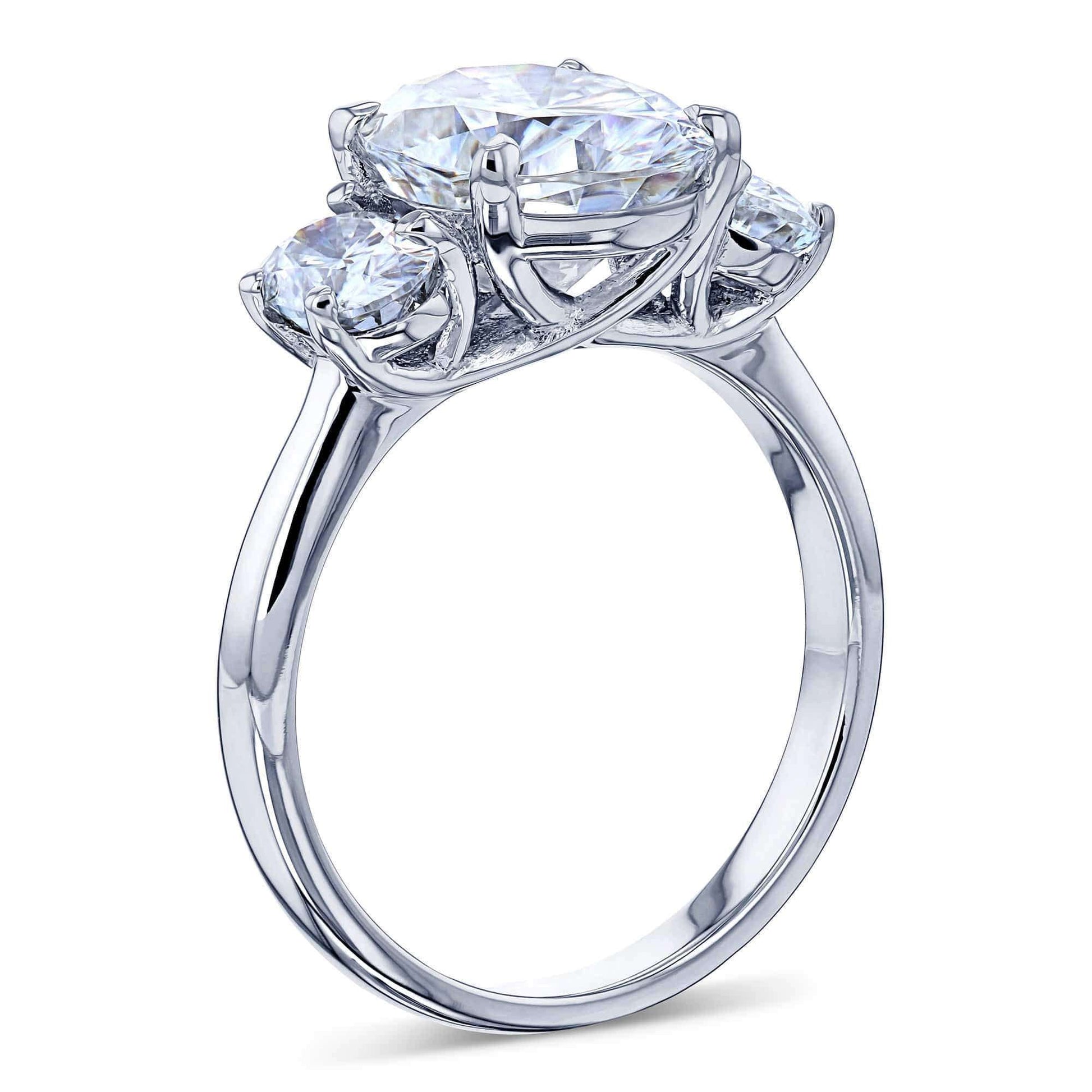 Kobelli The 3 Stone Trellis Oval Ring
