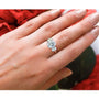 Kobelli The 3 Stone Trellis Oval Ring