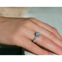 Kobelli 2.1ct Oval Moissanite Slender Diamond Shank Bridal Rings