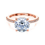 Kobelli Round Moissanite and Diamond Petite Engagement Ring