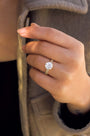 Kobelli Round Moissanite and Diamond Petite Bridal Set