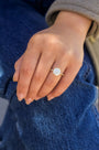 Kobelli Round Moissanite and Diamond Petite Engagement Ring