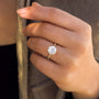 Kobelli Round Moissanite and Diamond Petite Engagement Ring