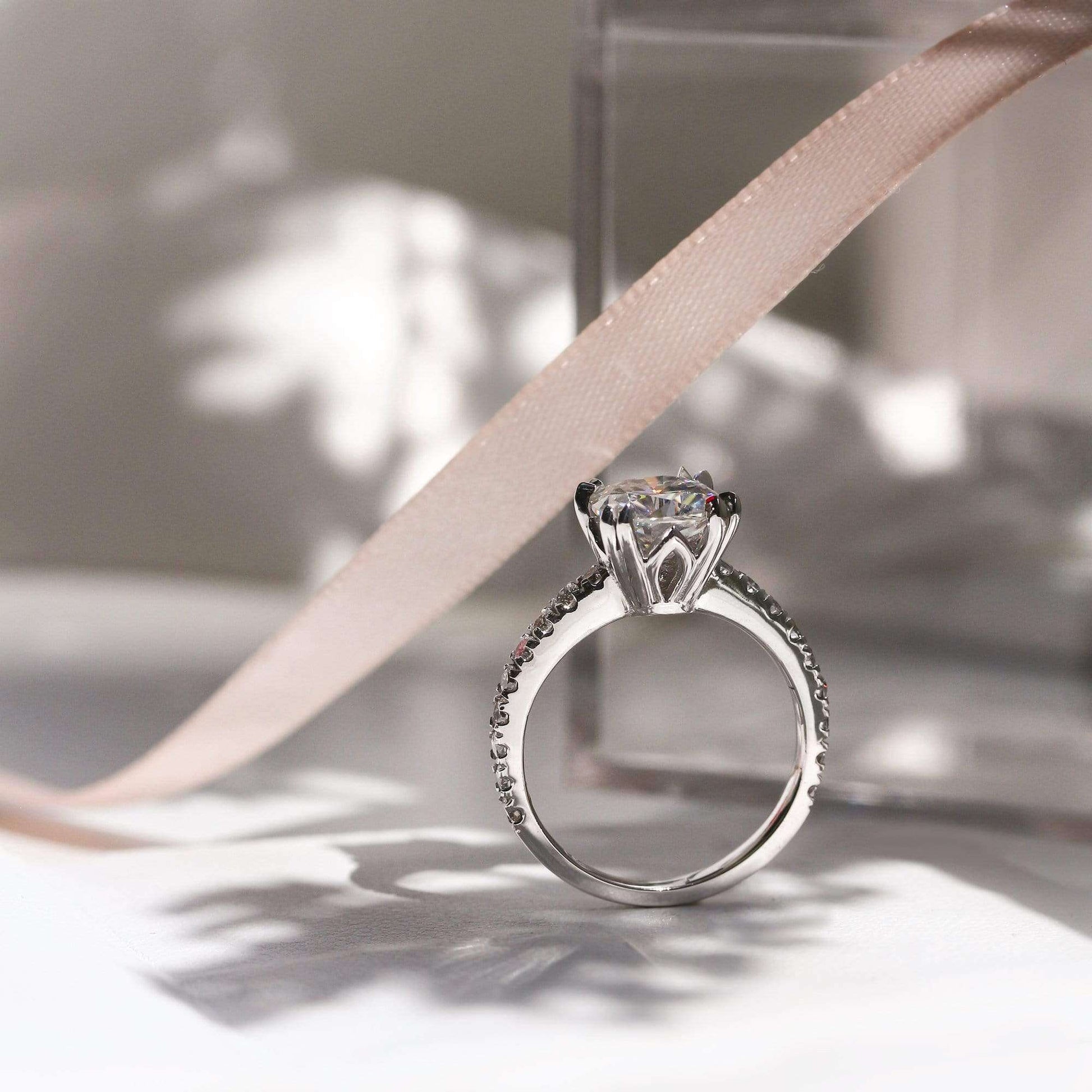 Kobelli 2ct Cushion Moissanite Ring