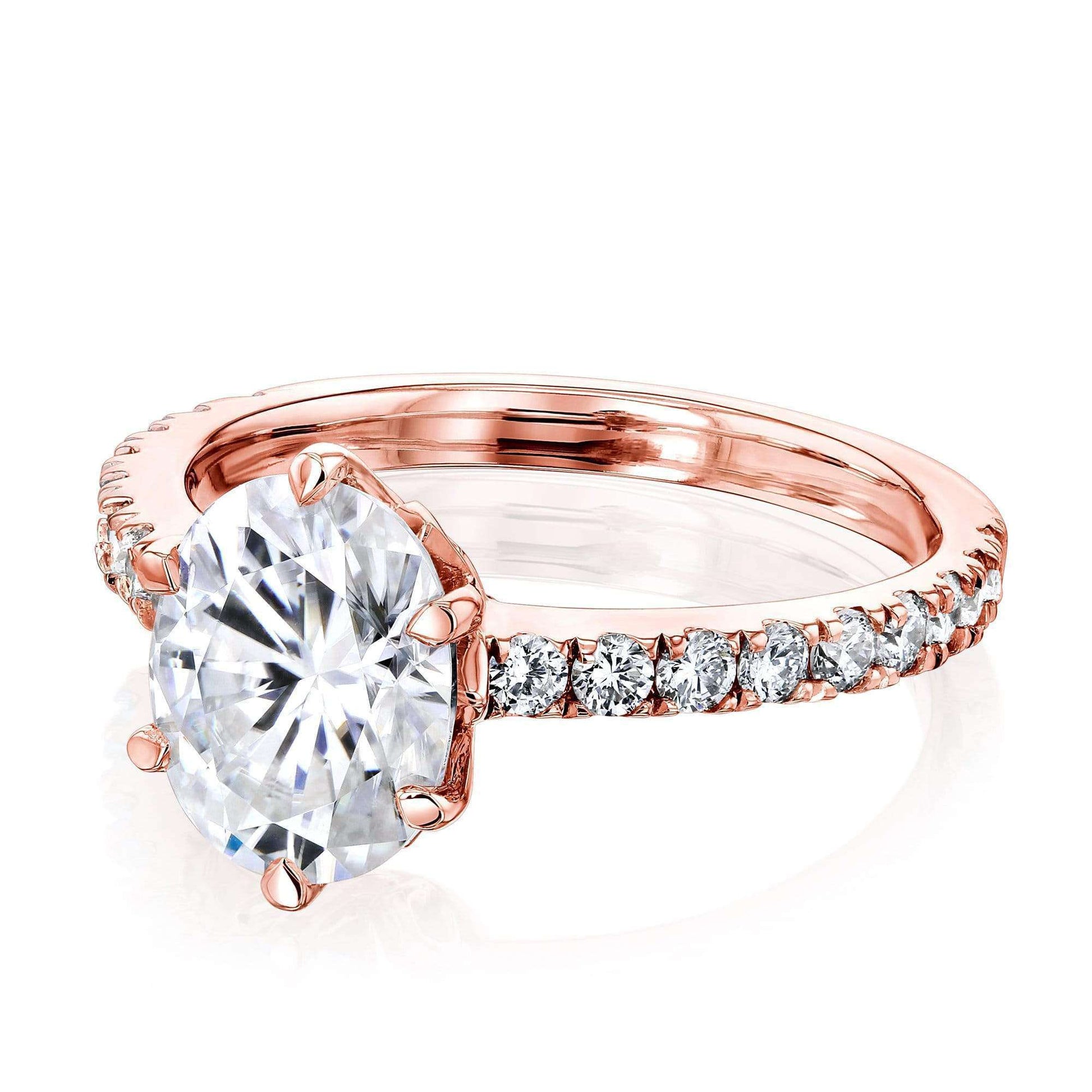 Kobelli 2.1ct Oval Moissanite Ring MZ62794OV-2E/4R