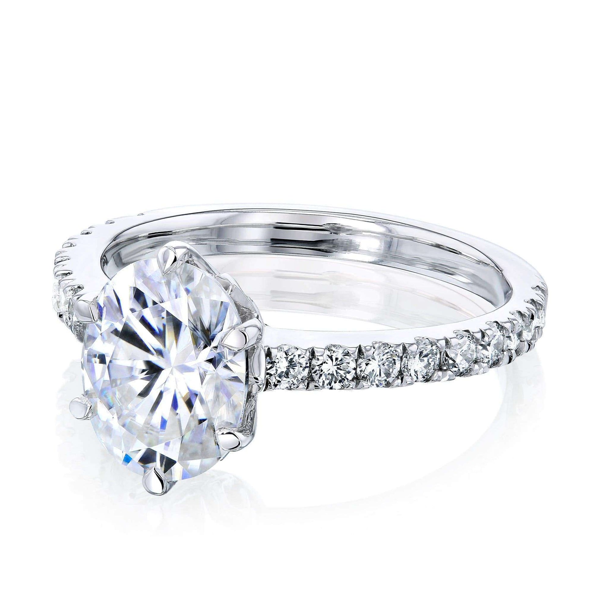 Kobelli 2.1ct Oval Moissanite Ring MZ62794OV-2E/4W