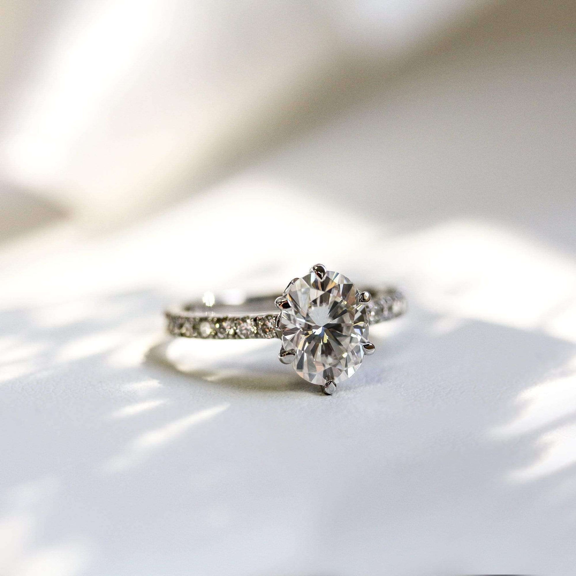 Kobelli 2.1ct Oval Moissanite Ring