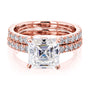 Kobelli 2.2ct Asscher Moissanite Bridal Set