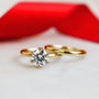 Kobelli 1.5ct Round Moissanite 6-Prong Solitaire Floating Bridal Set