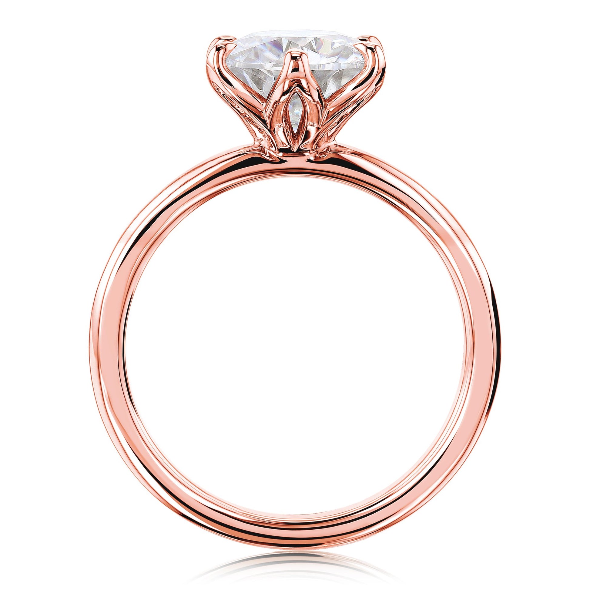 Kobelli 1.9ct Round Moissanite 6-Prong Solitaire Floating Bridal Set