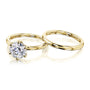 Kobelli 1.9ct Round Moissanite 6-Prong Solitaire Floating Bridal Set